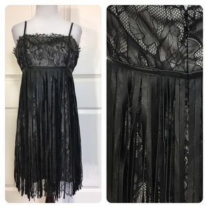 Leather Faith Connexion leather fringe dress